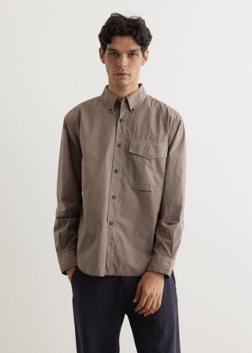 Garment Dyed Long Sleeve Shirt