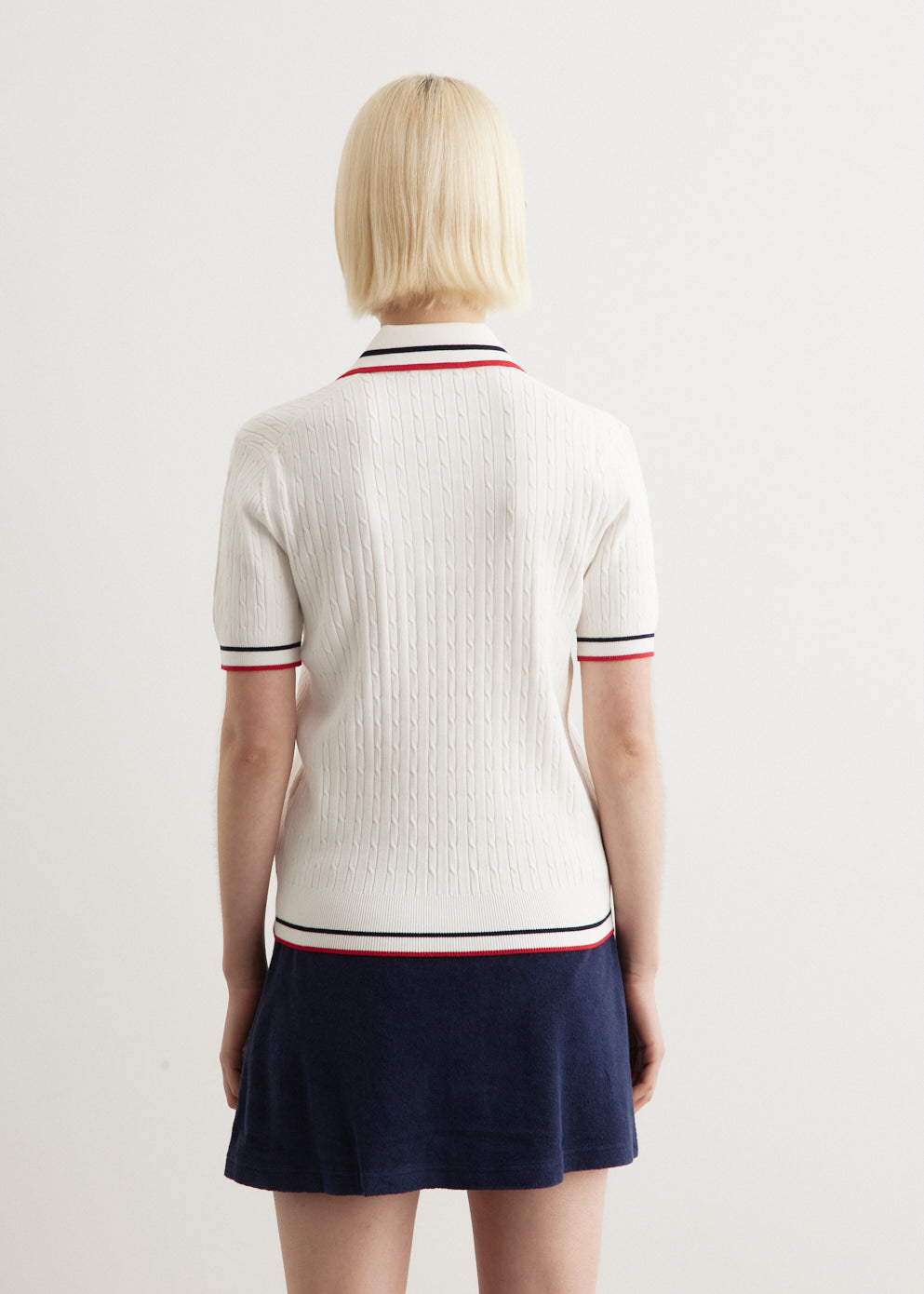Serif Logo Mini Short-Sleeve Polo
