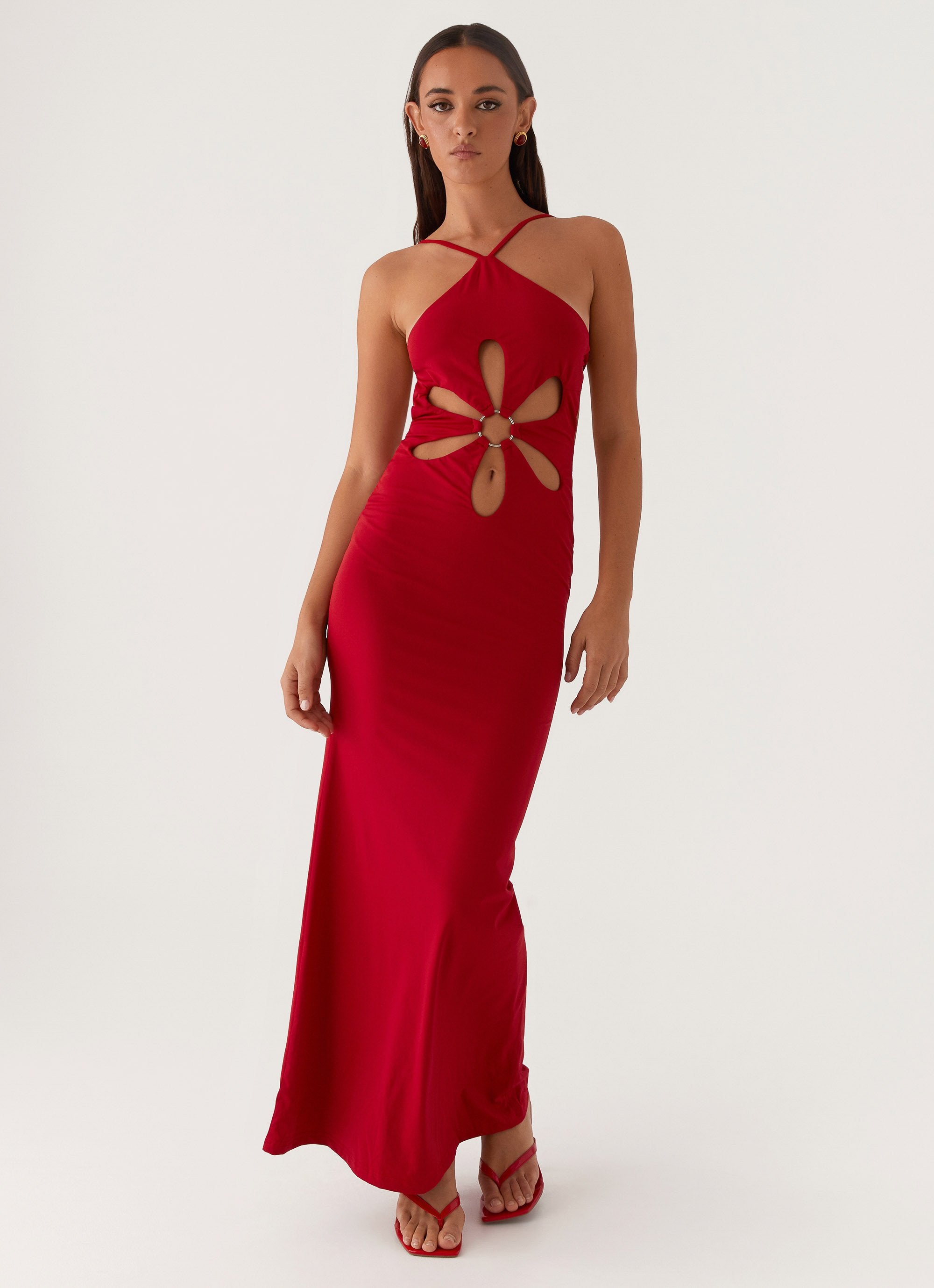 Grow Together Maxi Dress - Red