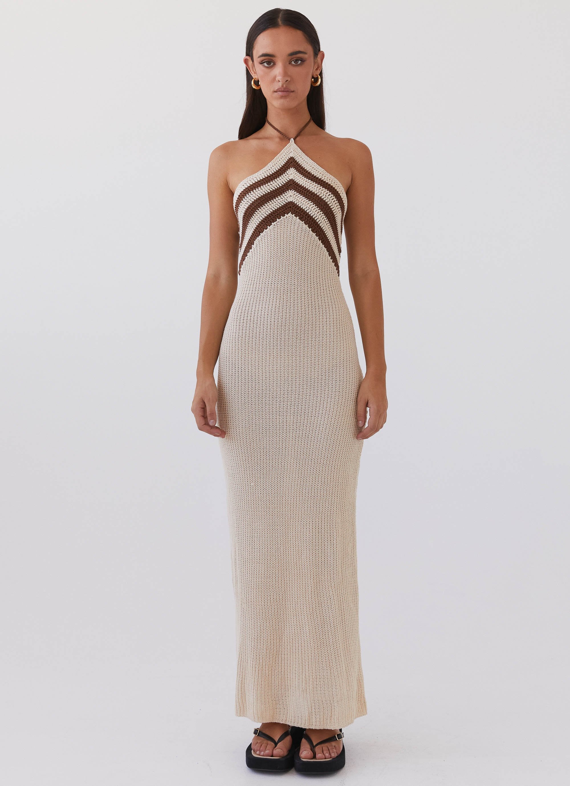 Masterpiece Knit Maxi Dress - Tiramisu