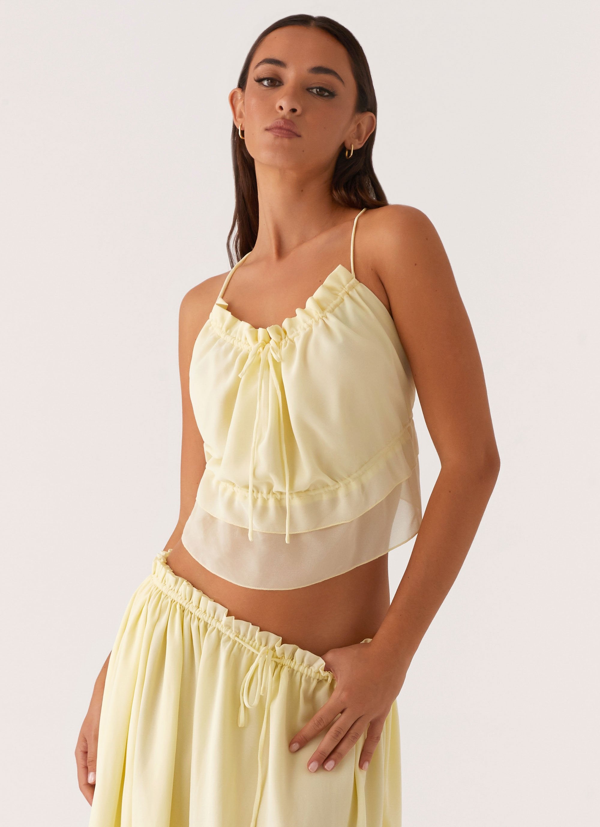 Zaya Backless Top - Yellow