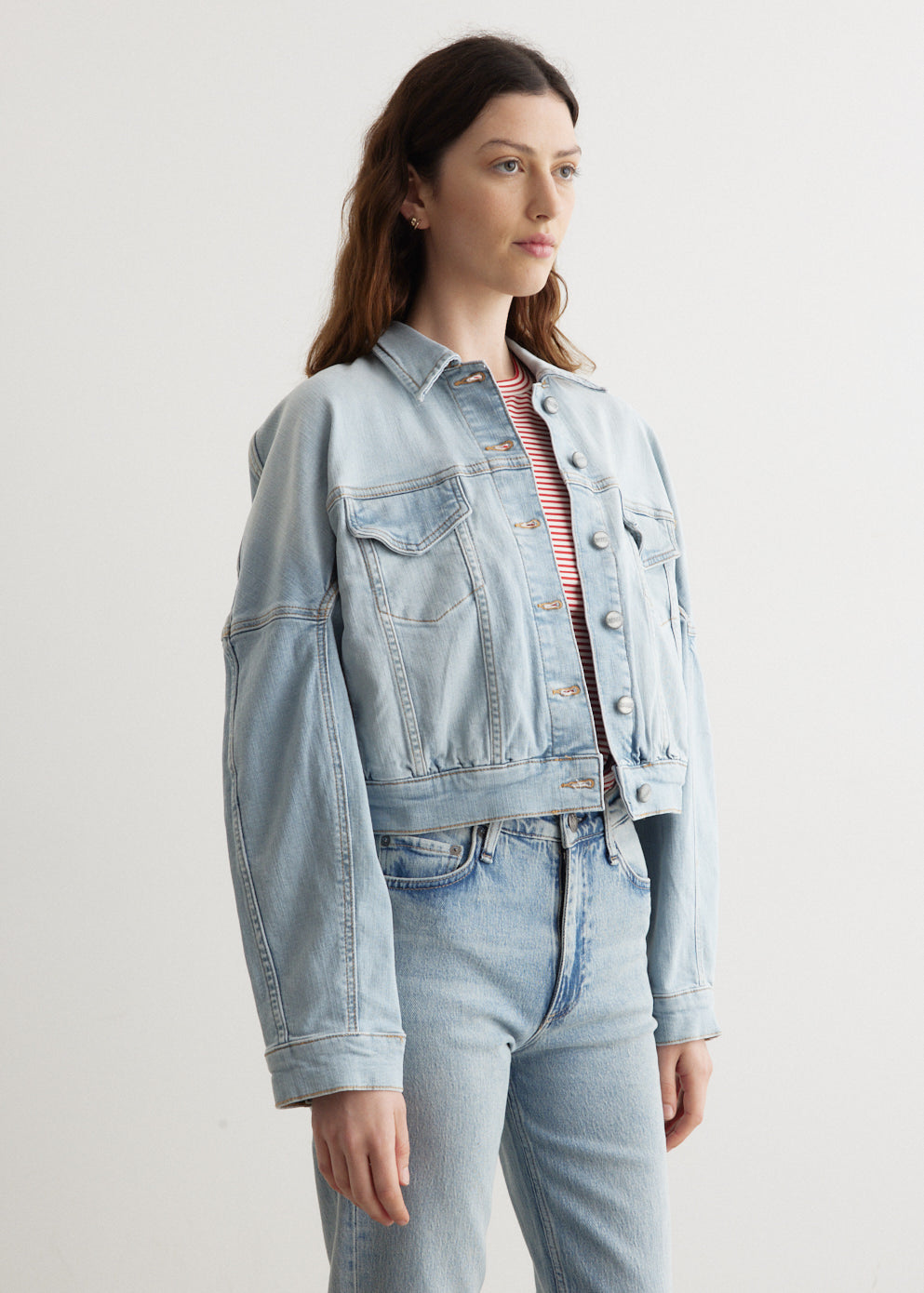 Tint Denim Bomber Jacket