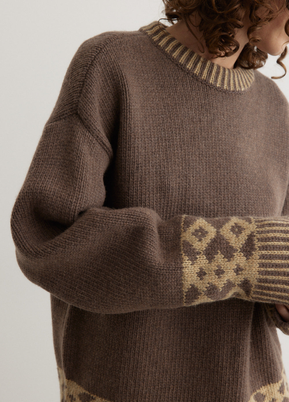 Jacquard Knit Sweater