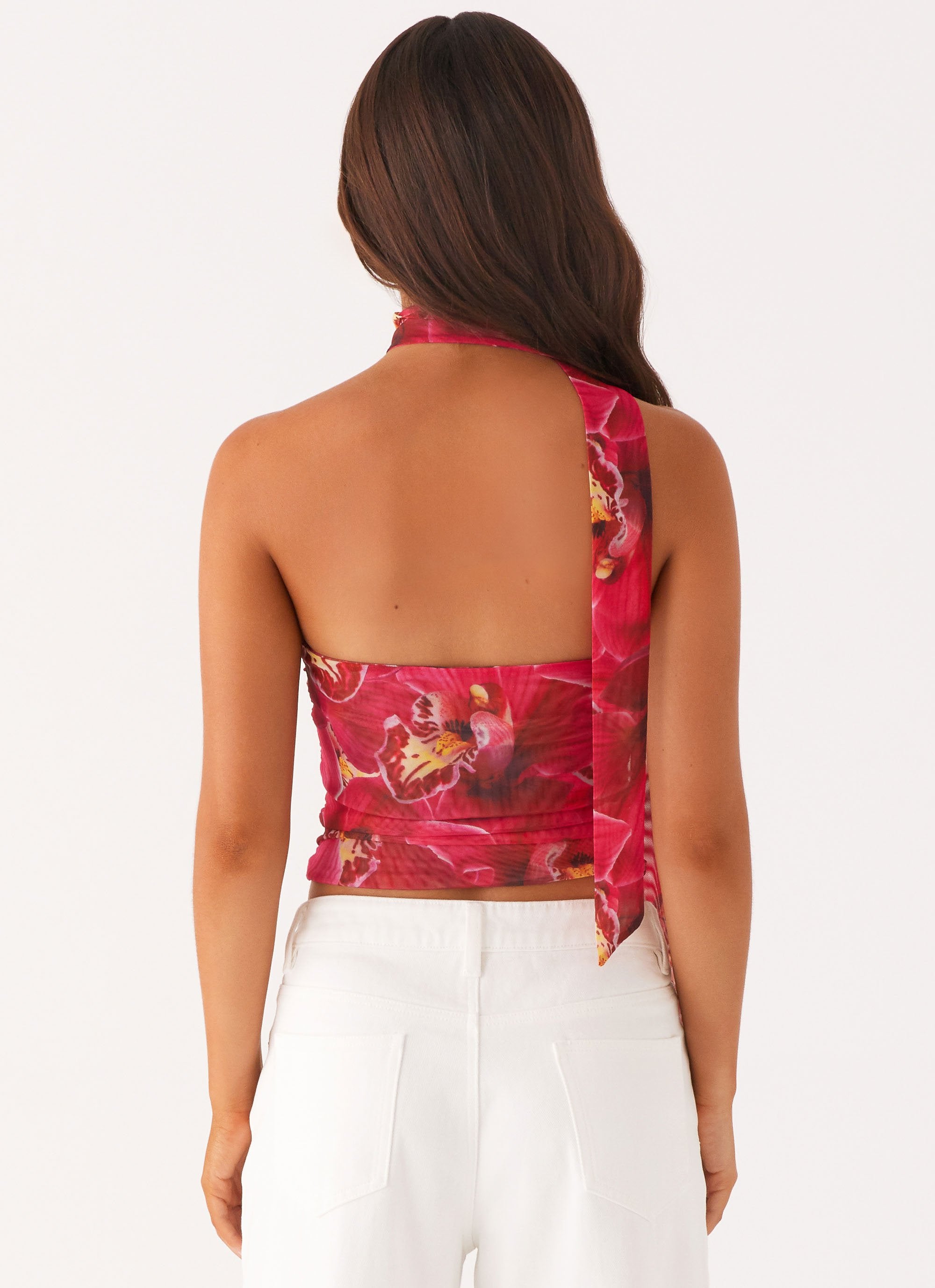 Hot Like Me Scarf Top - Orchid Pink