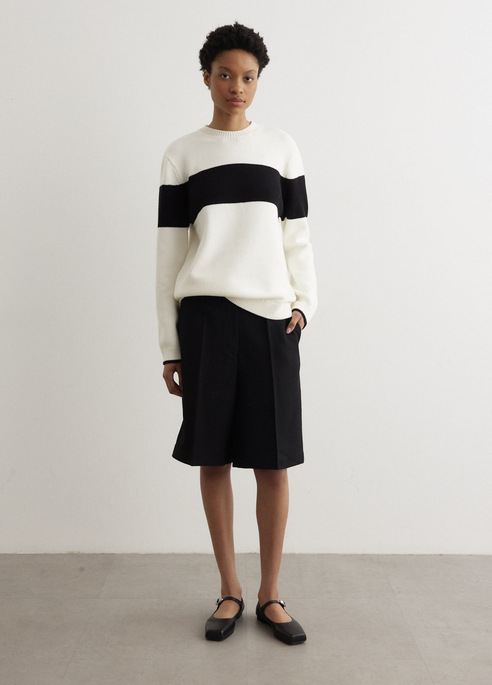 Contrast Stripe Knit