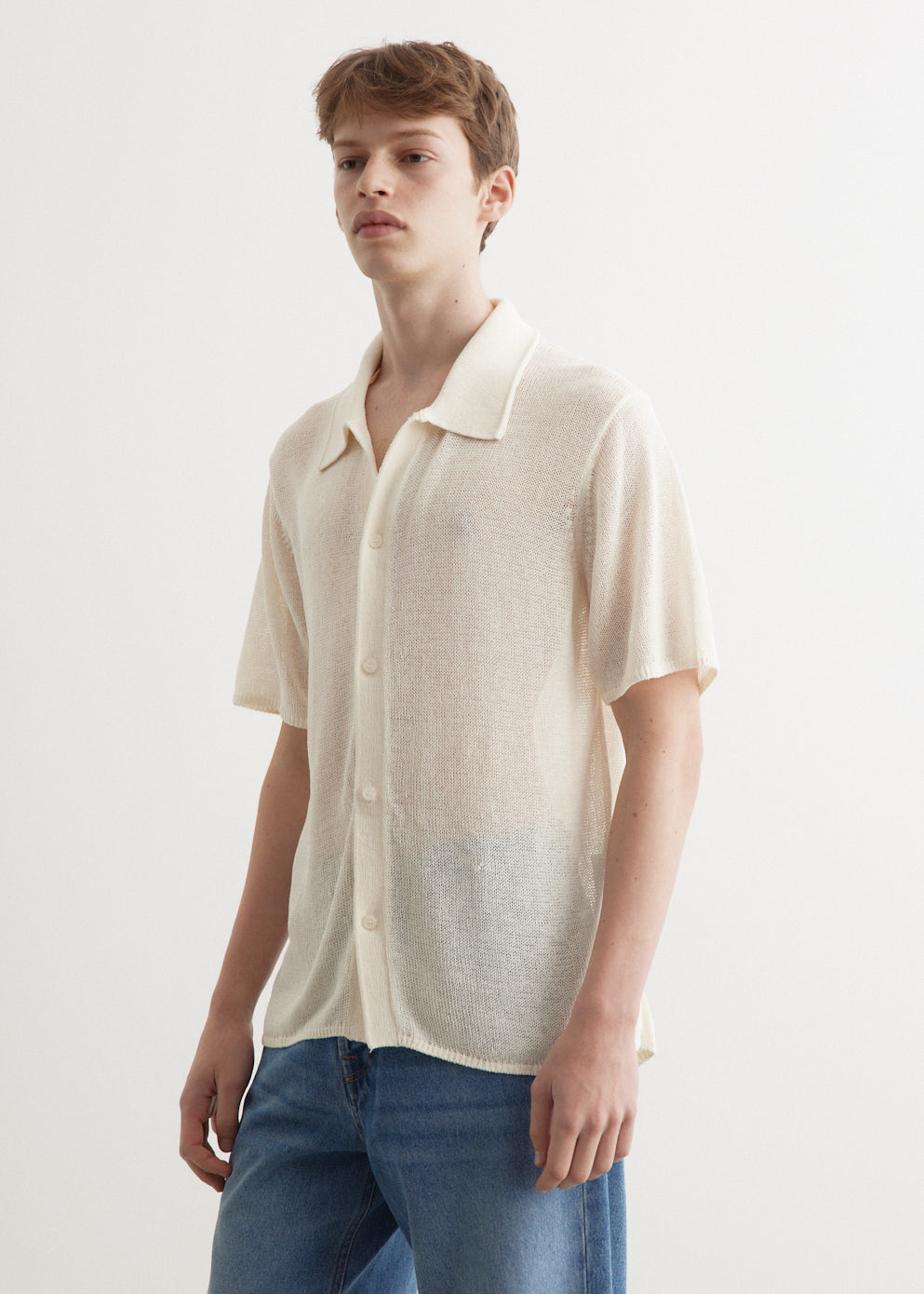 Kenneth Mesh Knit Short Sleeve Shirt