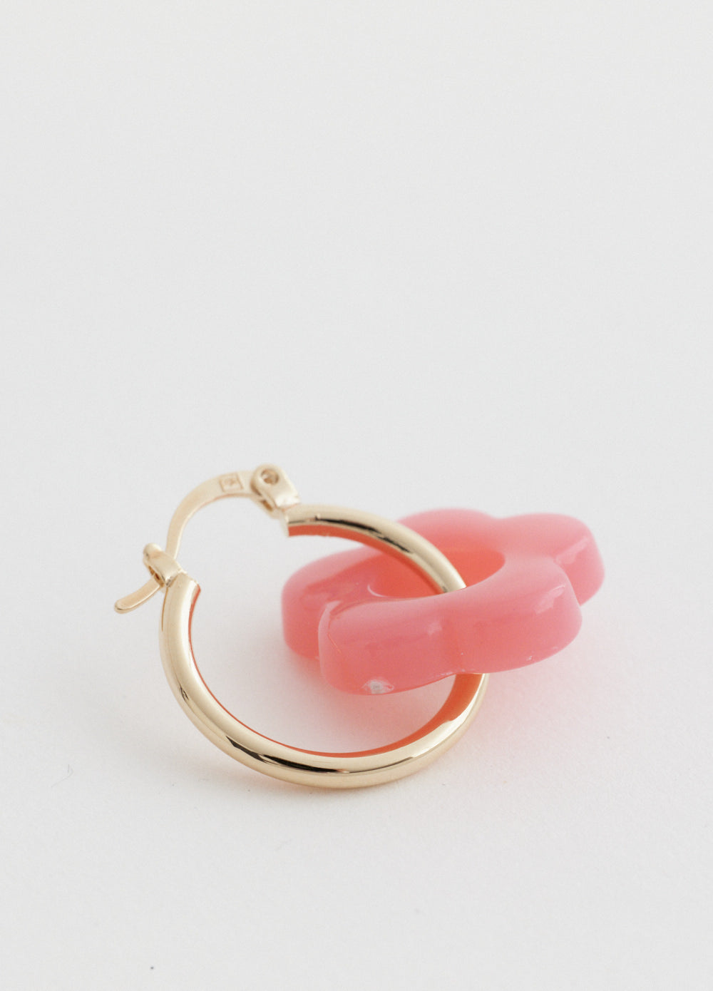 Hoop And Flower Earring