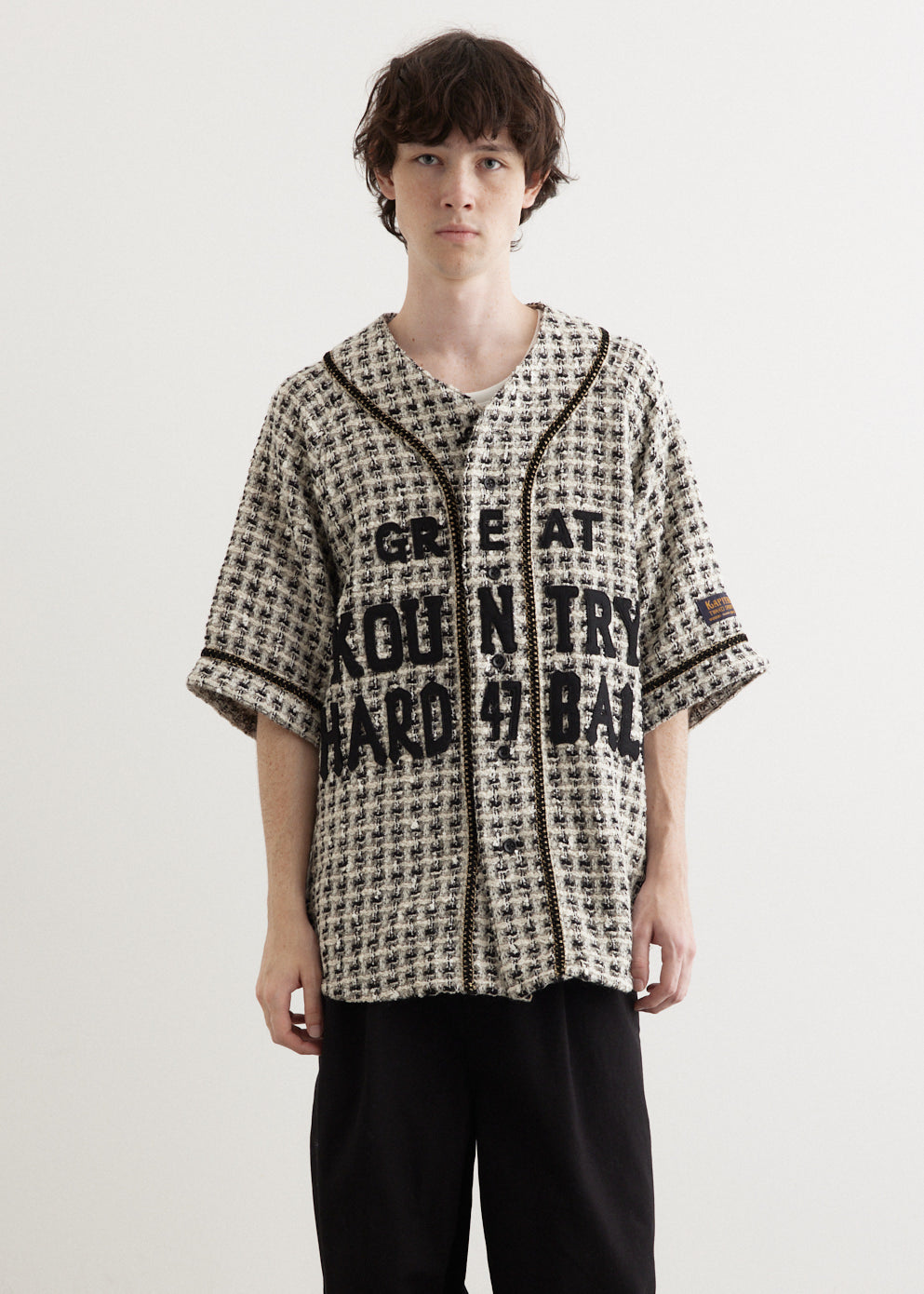 Fancy Tweed Great Kountry Baseball Shirt