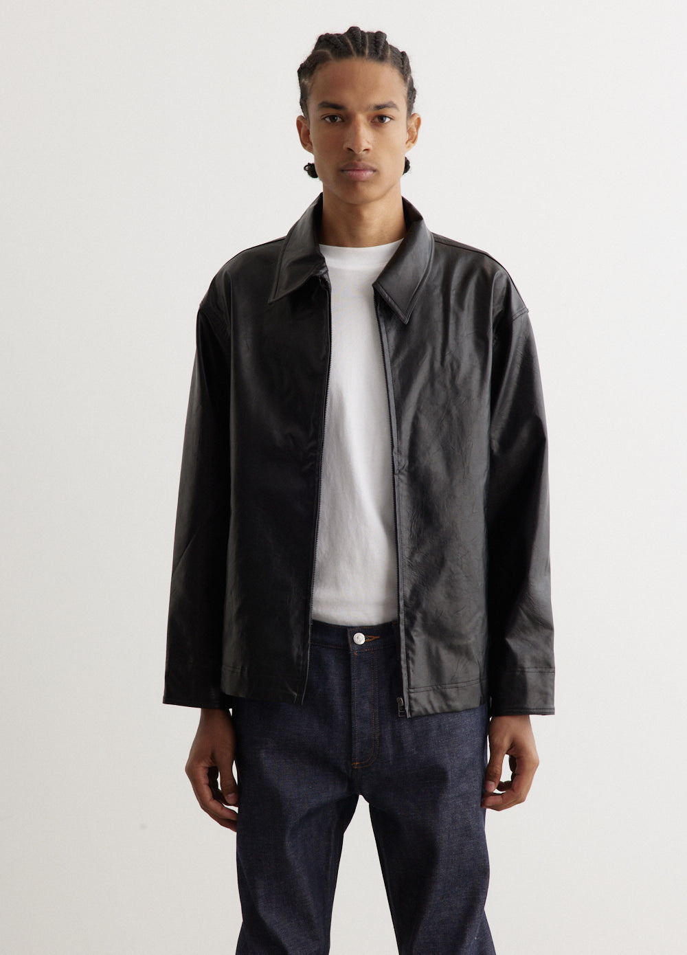 Bulldozer Vegan Leather Coach Jacket