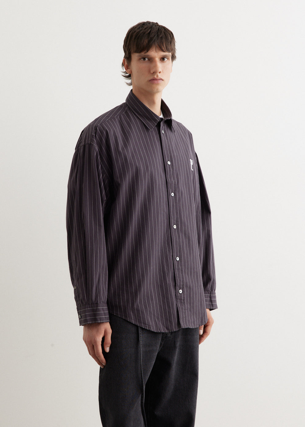 Setar Long Sleeve Poplin Stripe Shirt