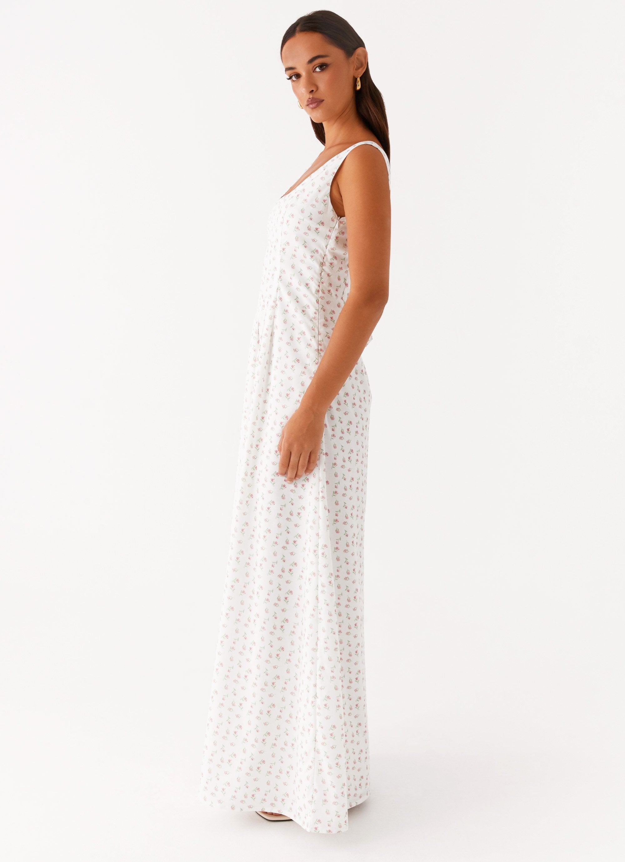 All My Love Maxi Dress - White Floral