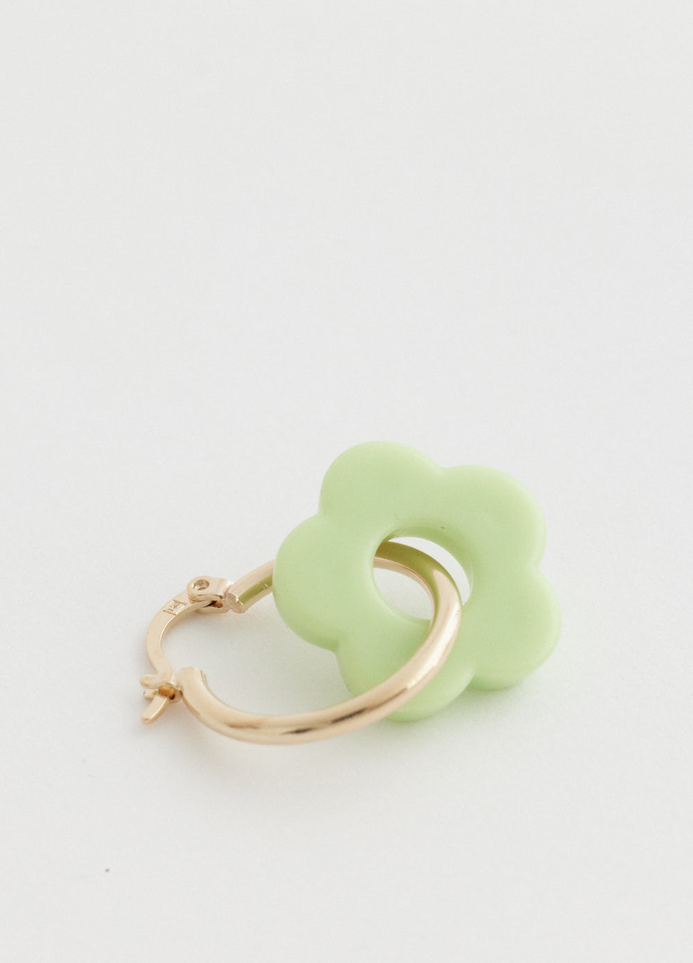 Hoop And Flower Earring