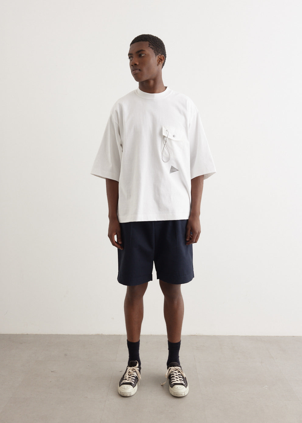 Pleated Track Shorts