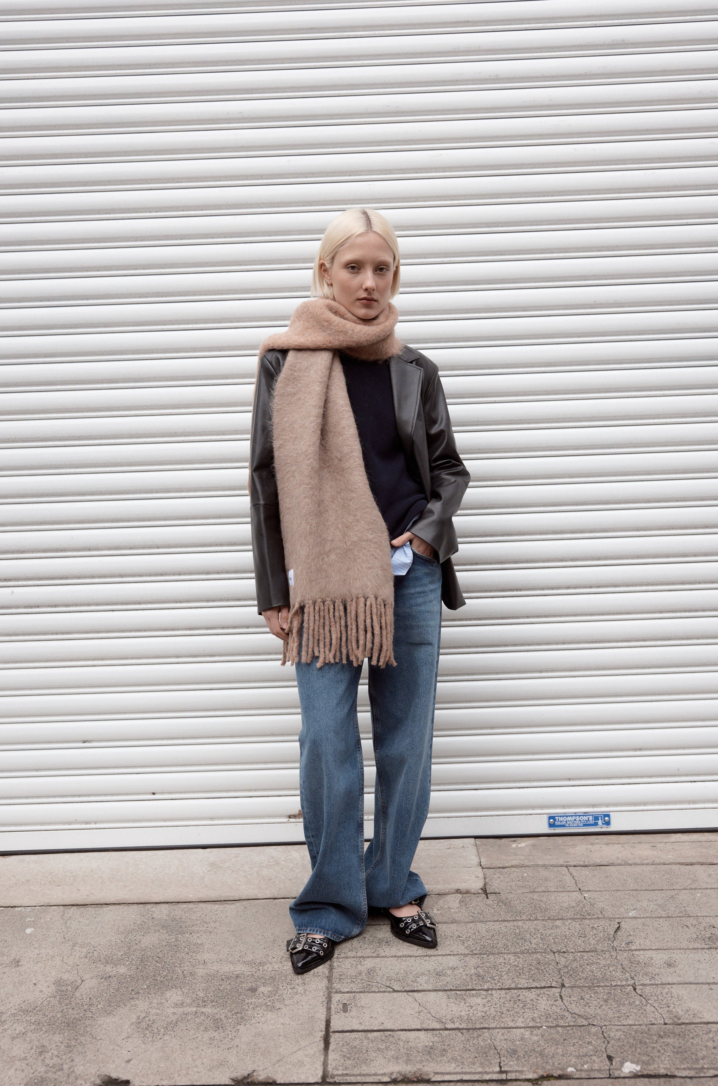 Two Faced Alpaca Scarf