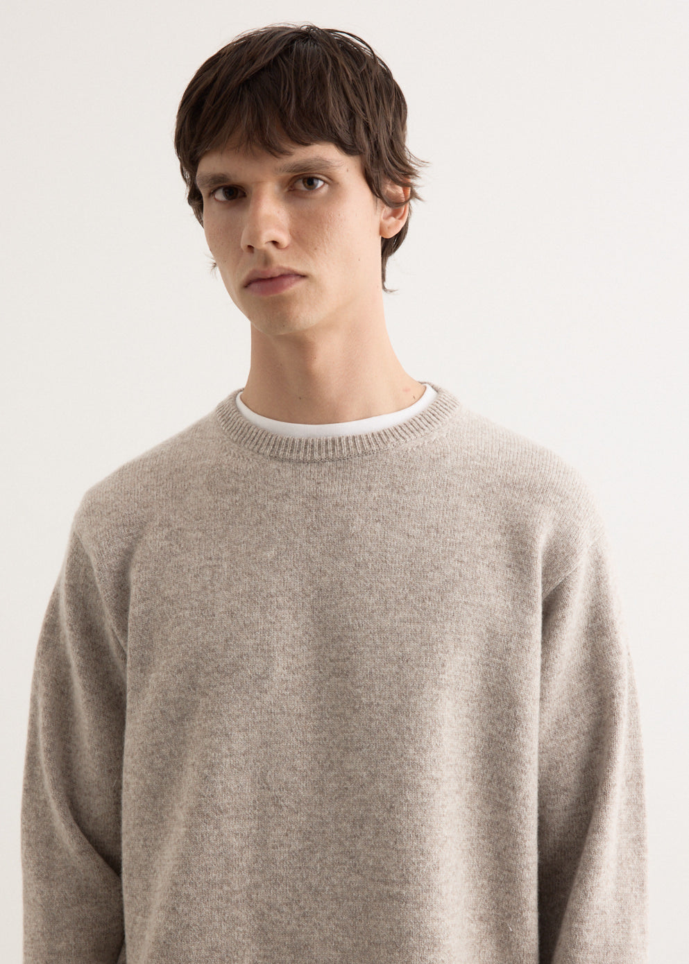 Undyed Wool Crewneck