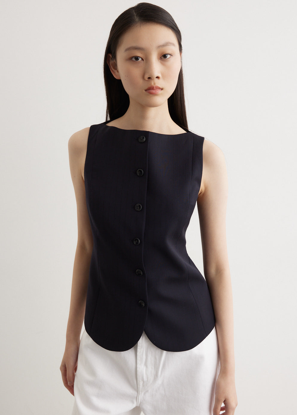 Boat Neck Waistcoat