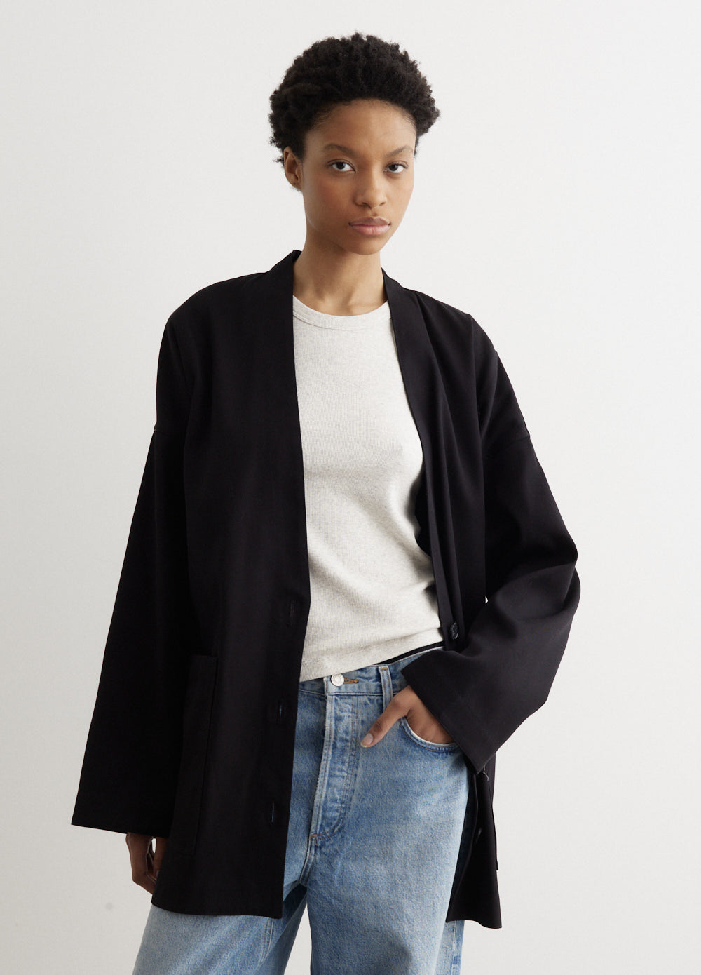 Oversized Cotton Cardigan