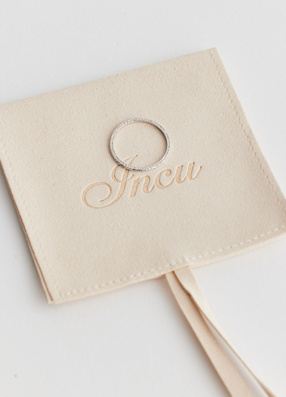 Slim Hammered Ring