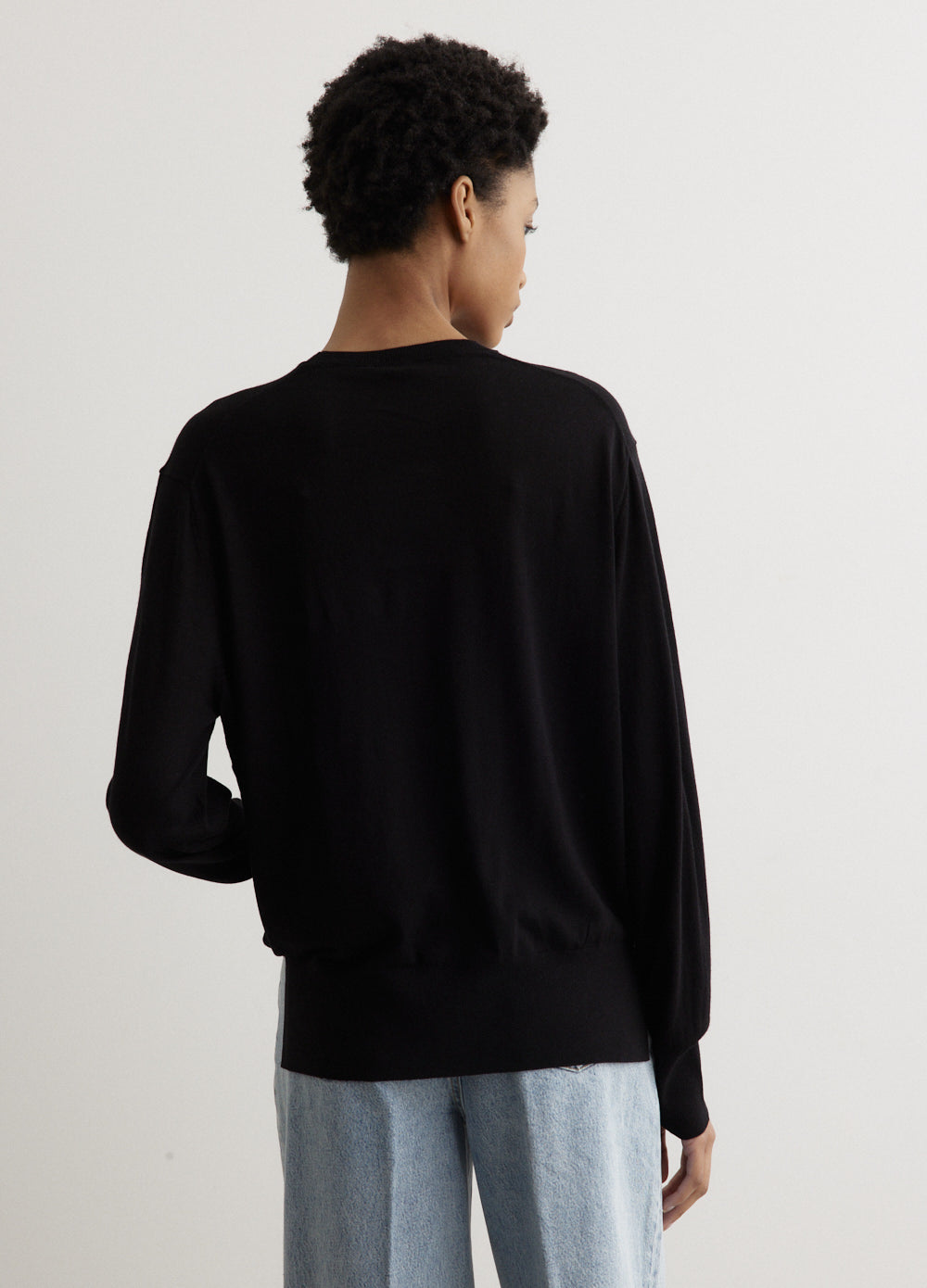 Crew-Neck Silk Cashmere Knit