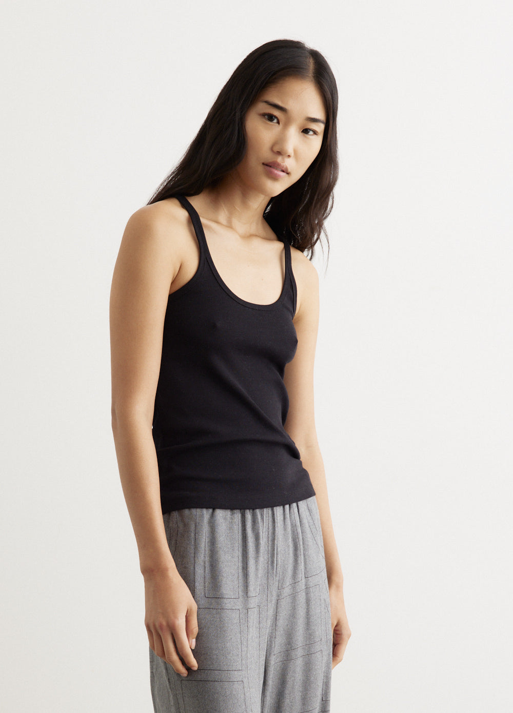 Scoop Neck Rib Tank