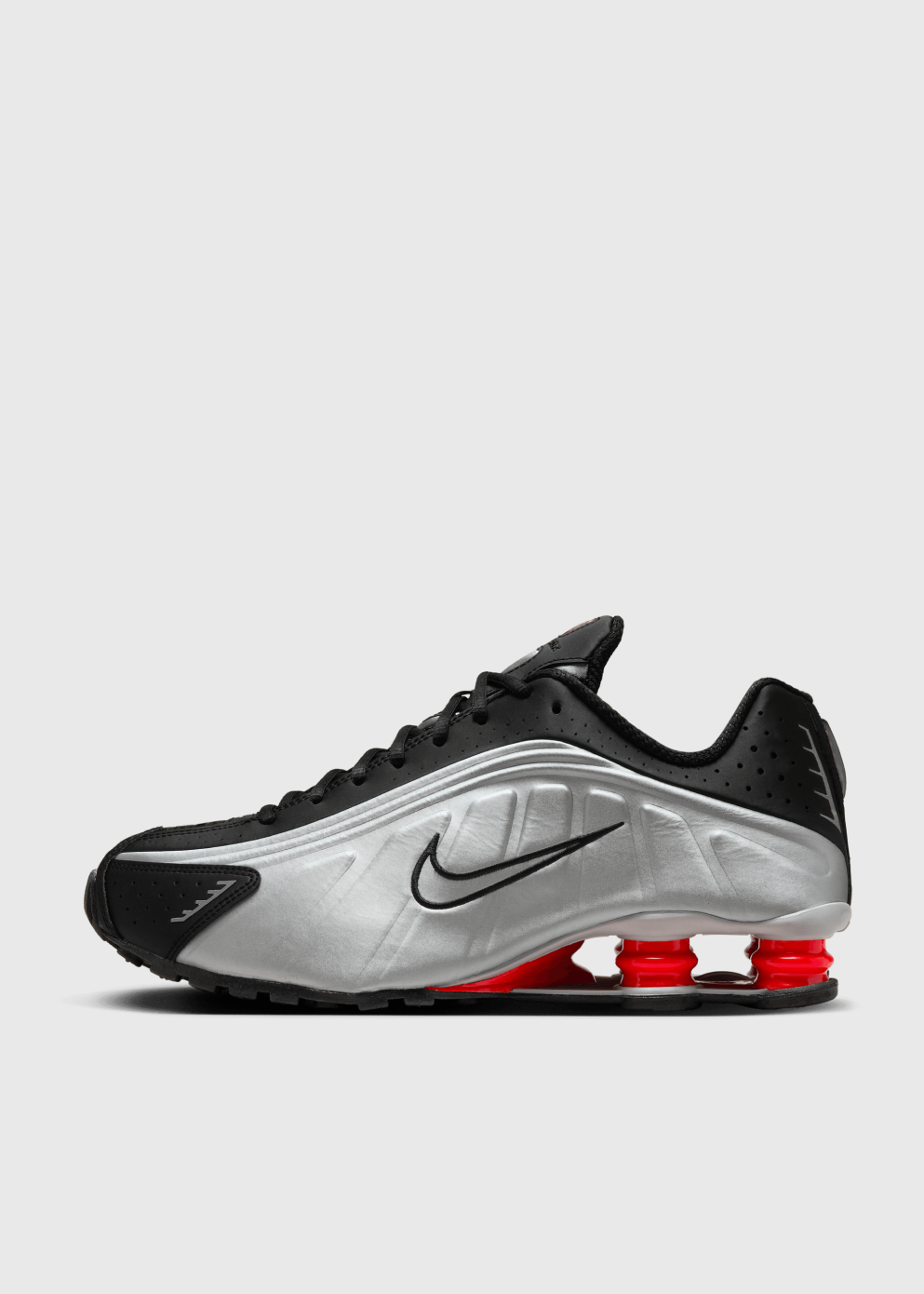 Shox R4 'Black Metallic Silver' Sneakers