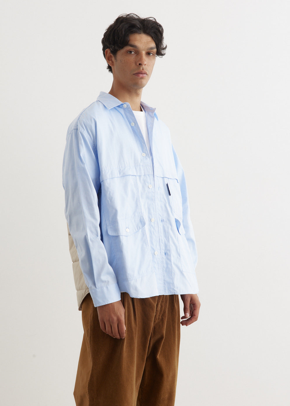 Ripstop Back Panel Cotton Oxford Shirt