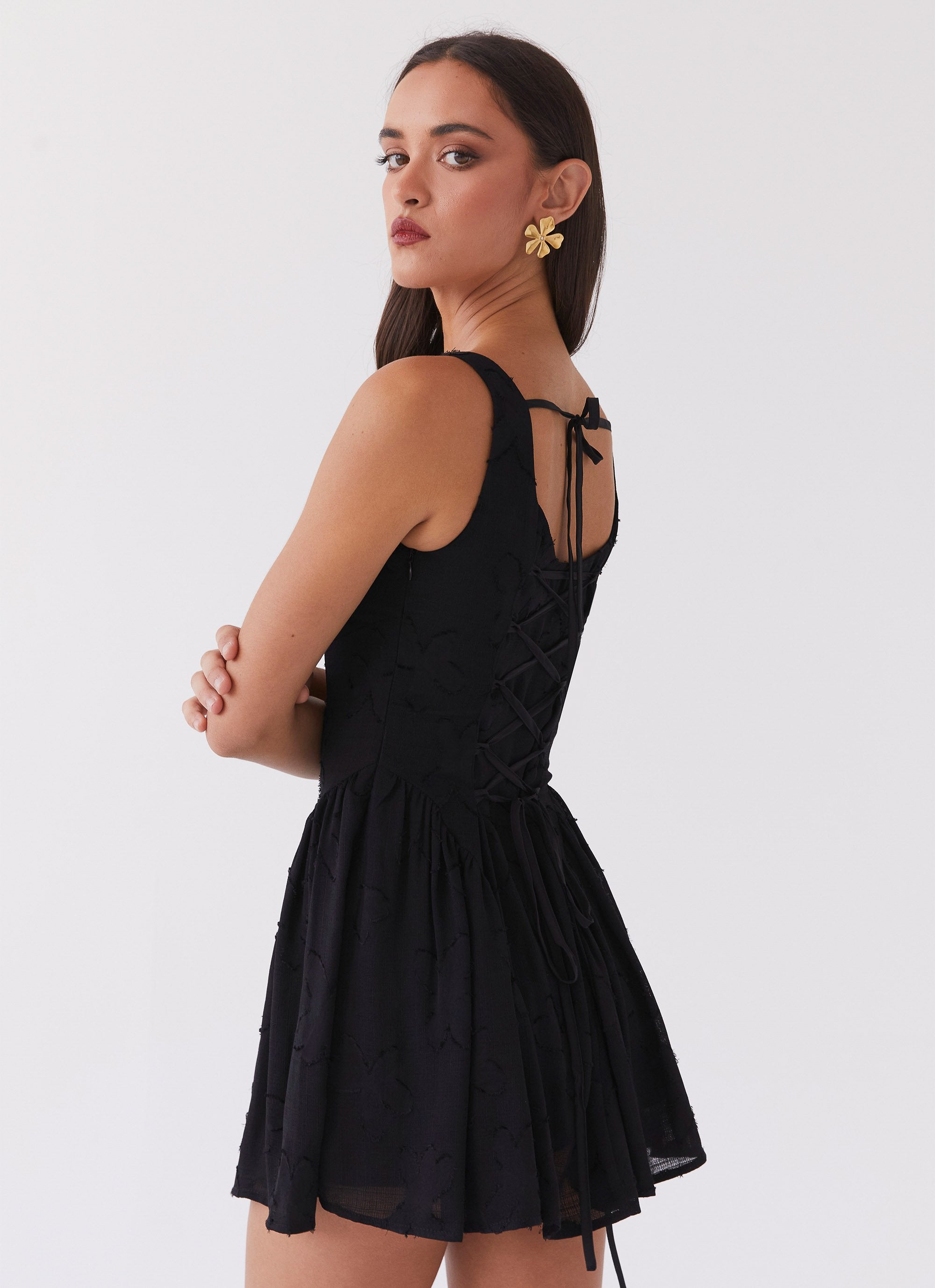 Evelyn Mini Dress - Black