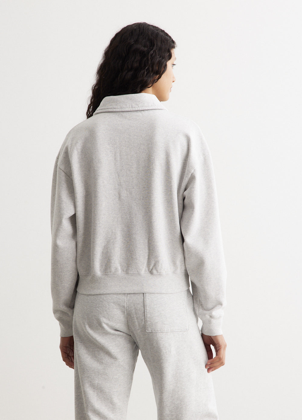 S&R Cropped Polo Sweater