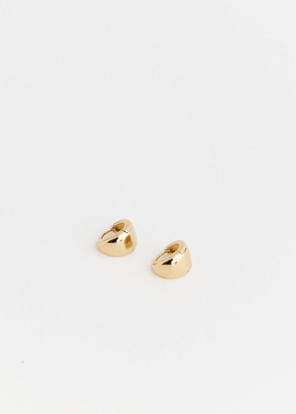 Wide Drop Hoop Earrings
