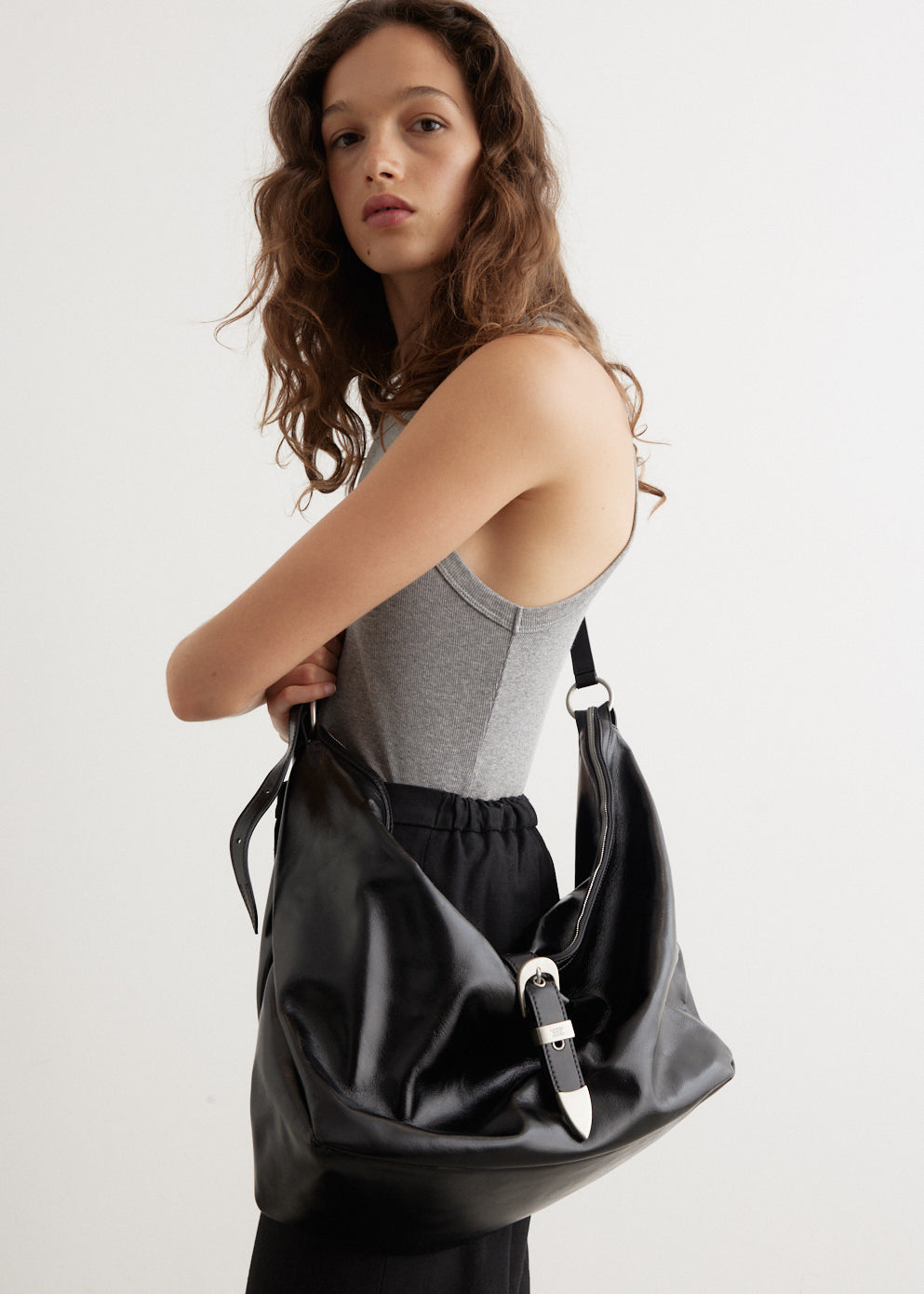 Belted Hobo Bag