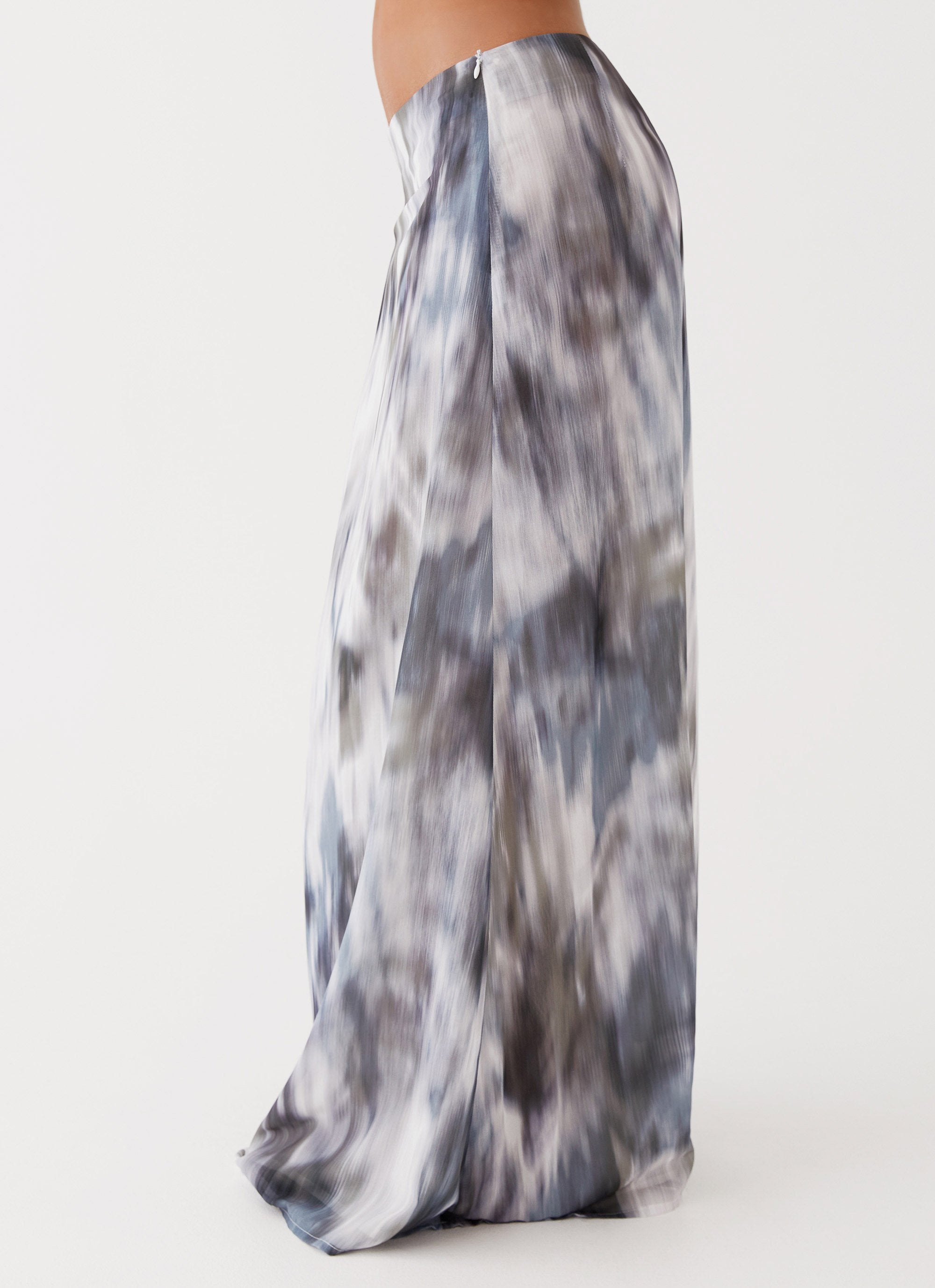 Fight The Feeling Low Rise Maxi Skirt - Gloom