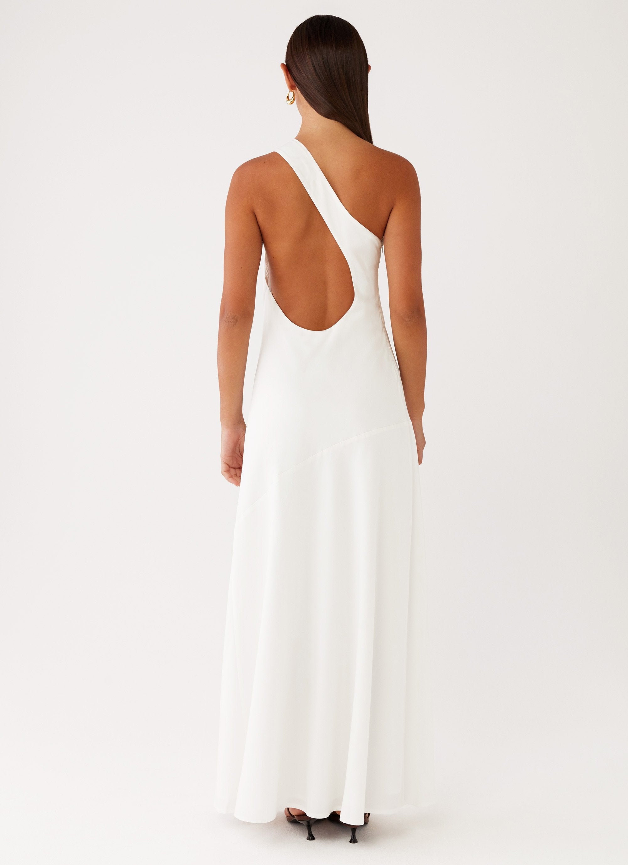 Oaklyn One Shoulder Maxi Dress - Ivory