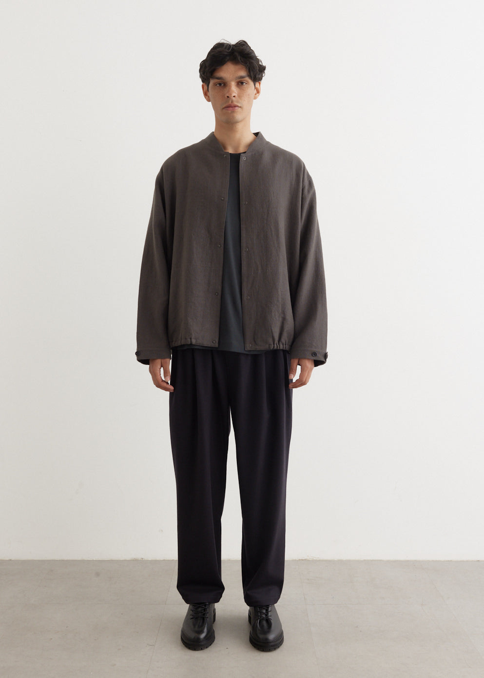 Linen Wool Mix Blouson