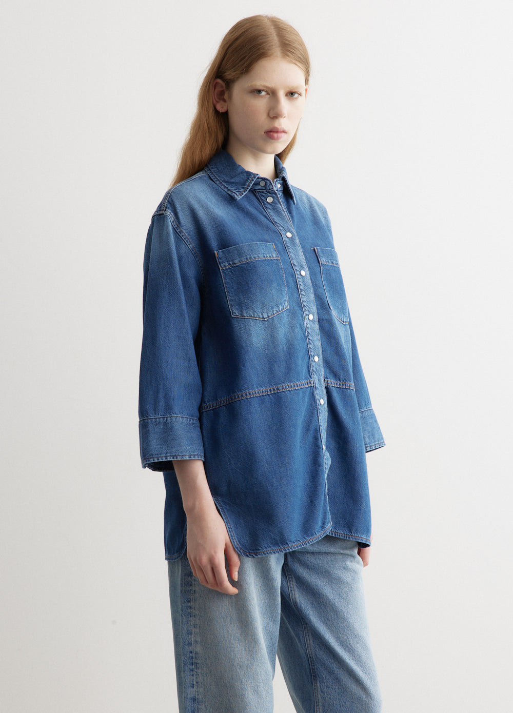 Light Denim Oversized Shirt