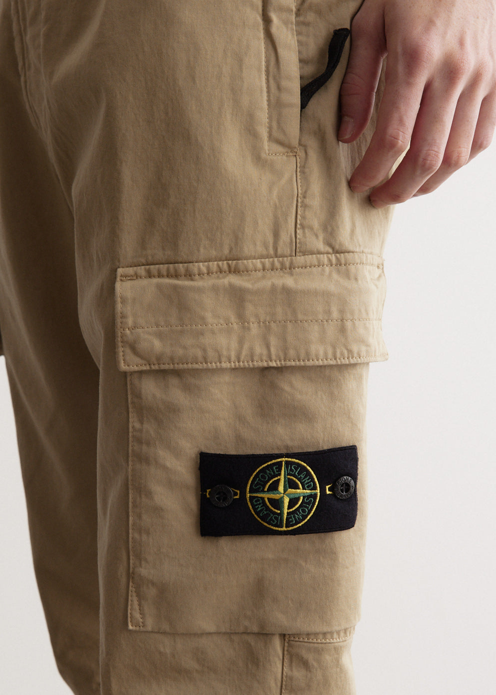 Regular Fit Tapered Stretch Cotton Cargo