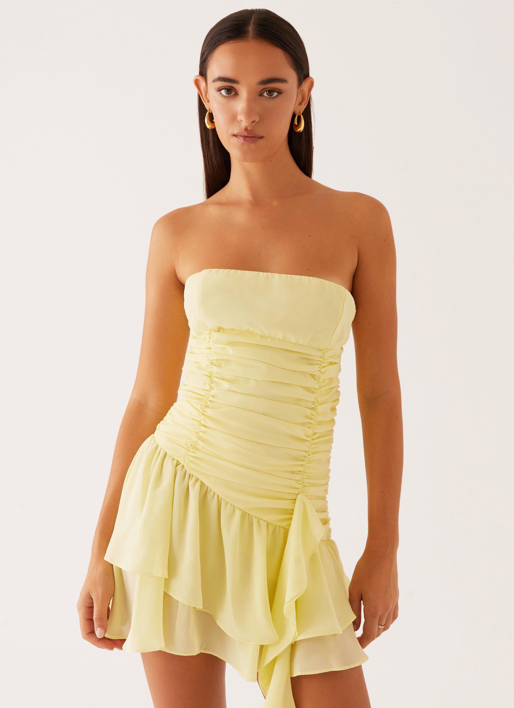 Viviana Mini Dress - Yellow