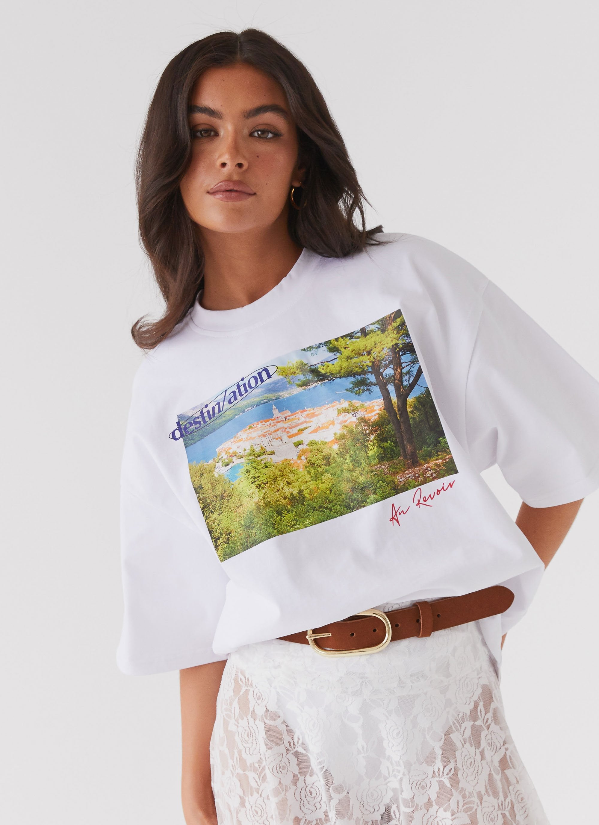 Rendezvous Oversized Graphic Tee - Bastille