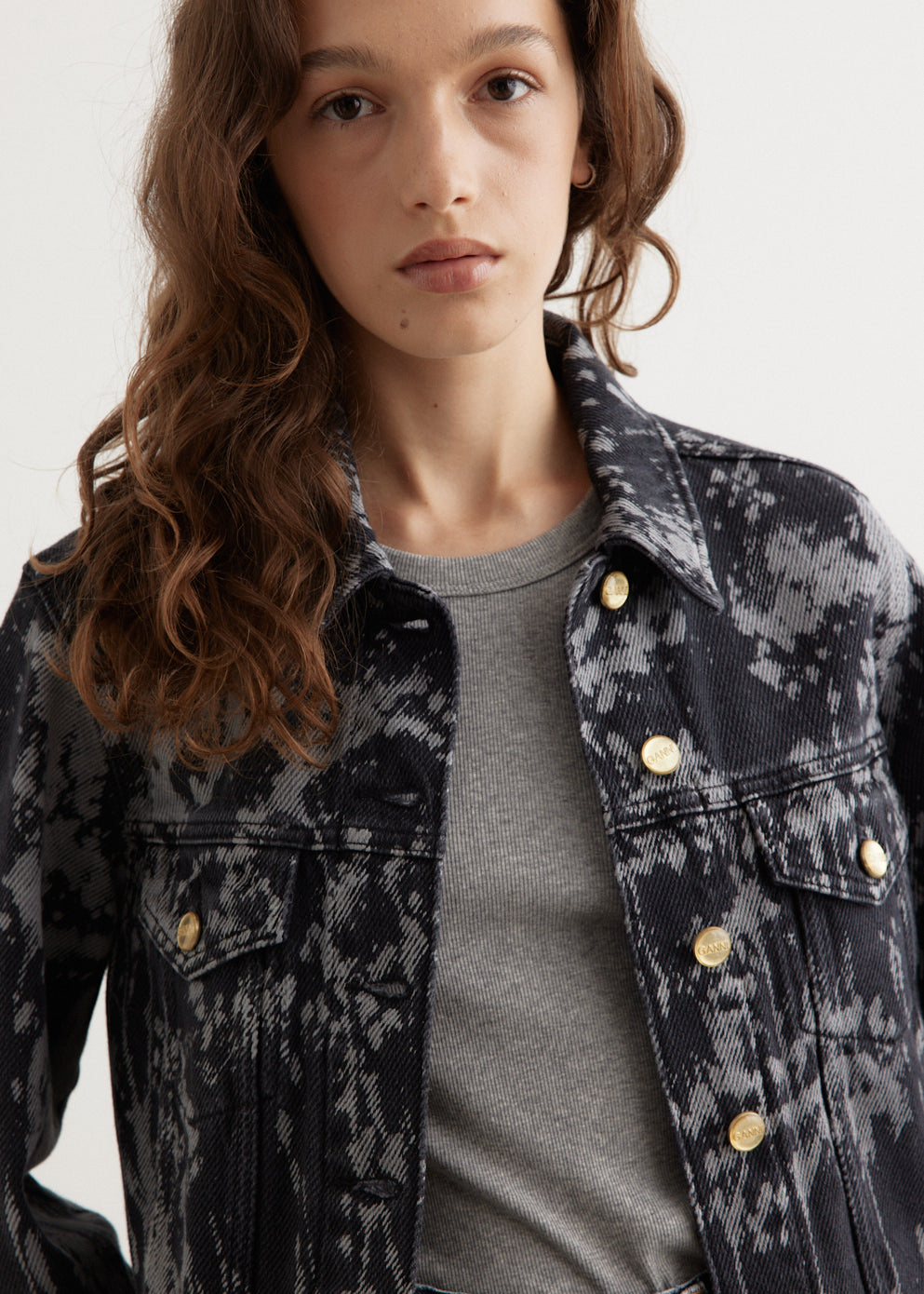 Heavy Denim Belted Jacket