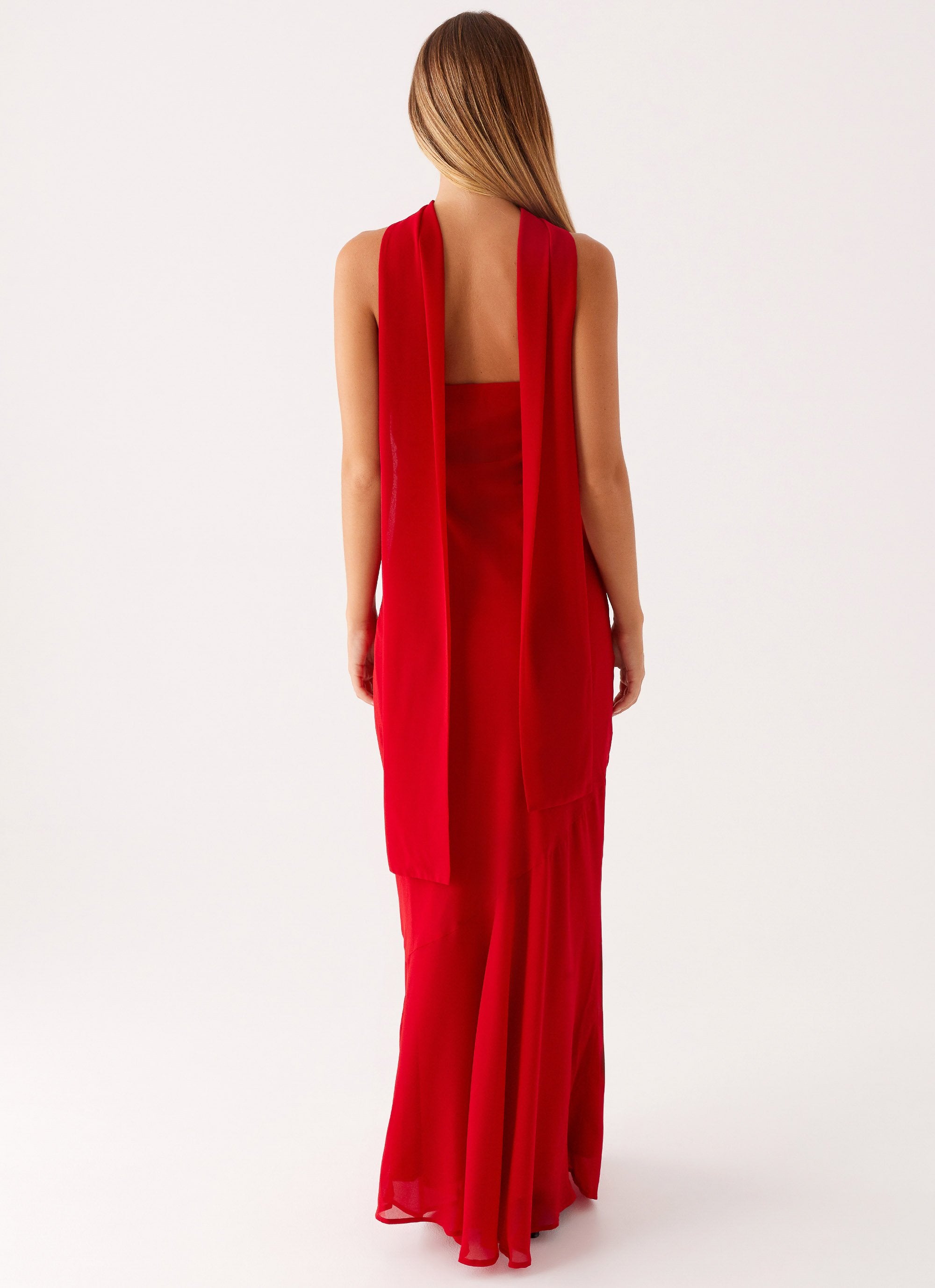 Under The Pagoda Maxi Dress - Red