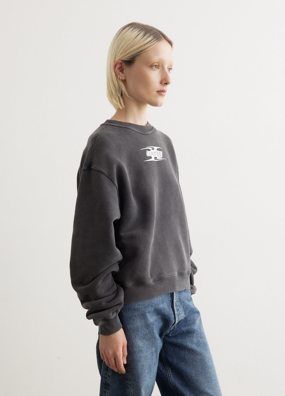 Crewneck Sweatshirt With Blade Logo