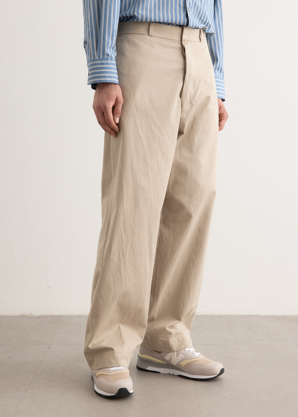 Chino Cloth Wide Pants