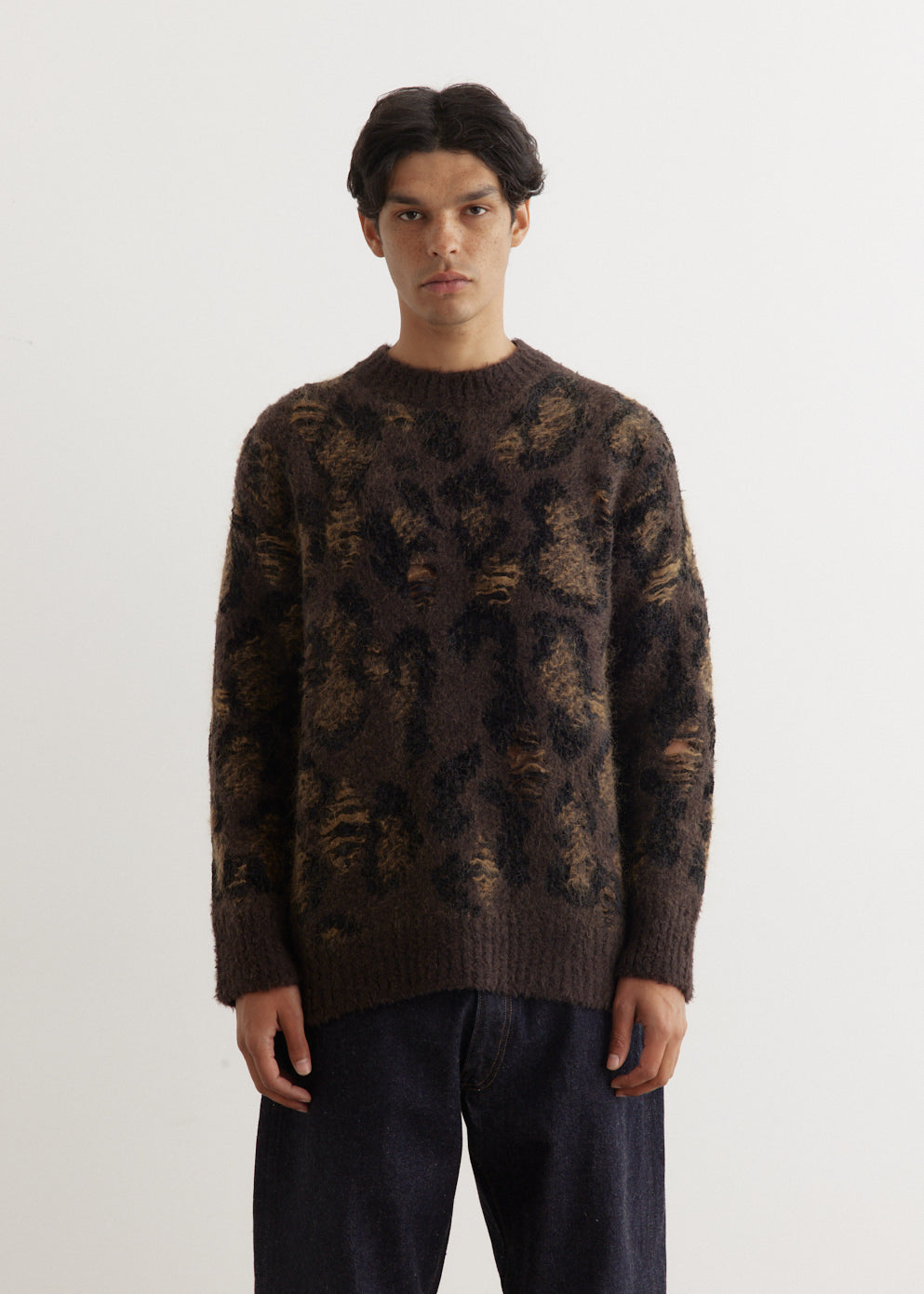 Interlock Jacquard Crewneck Knit