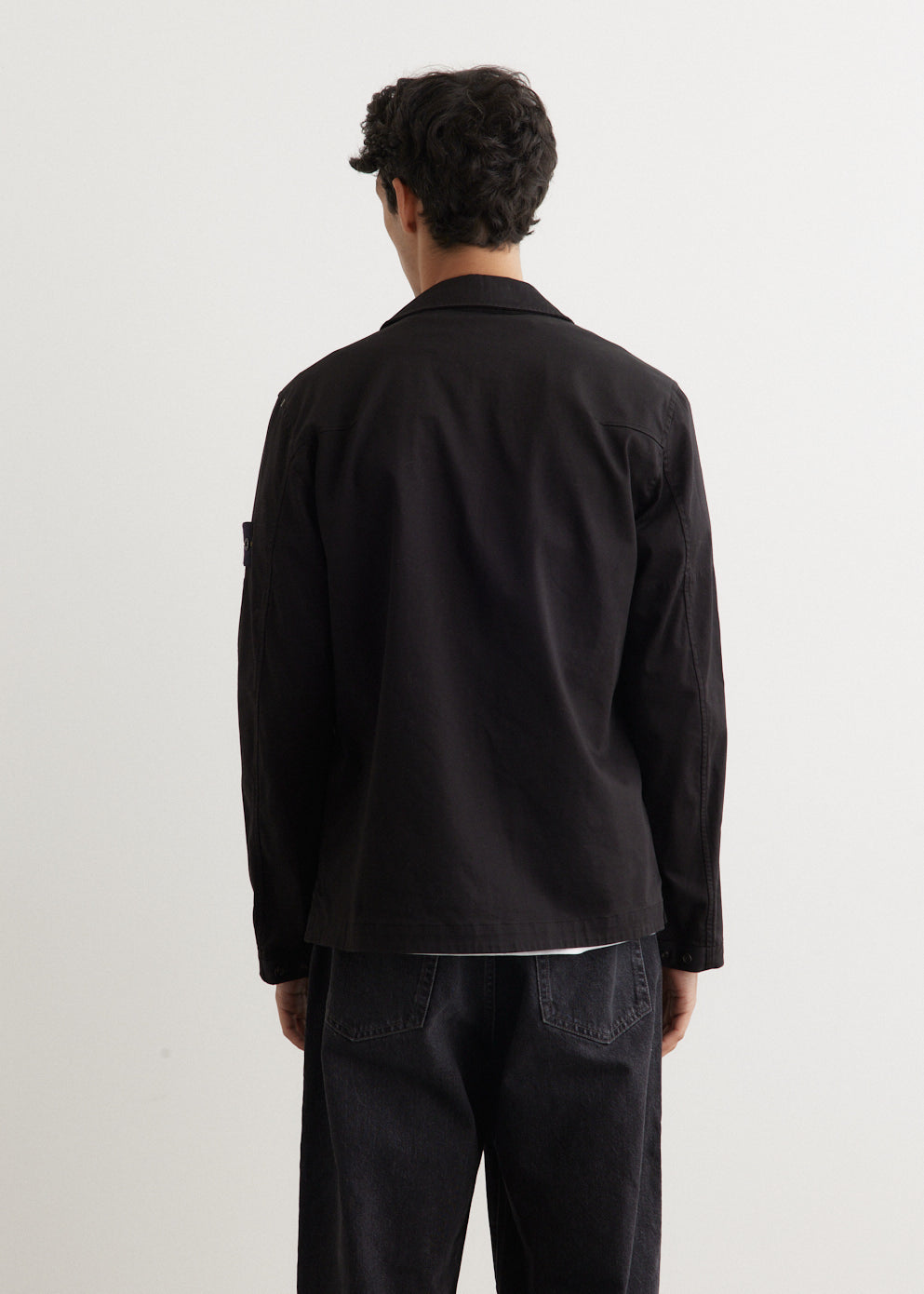 Stretch Cotton Garment Dyed Overshirt