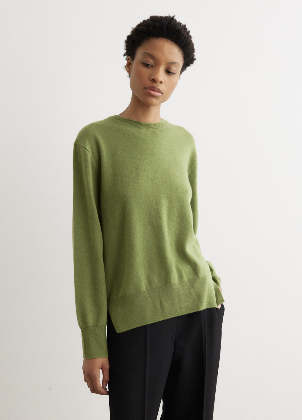 Crew-Neck Cashmere Knit