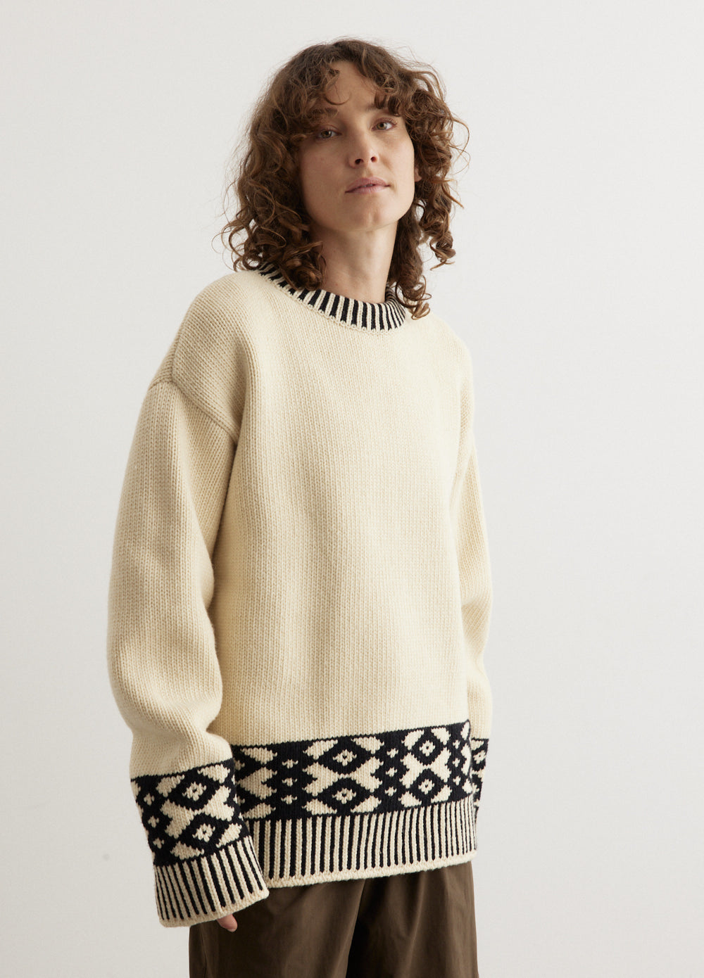 Jacquard Knit Sweater