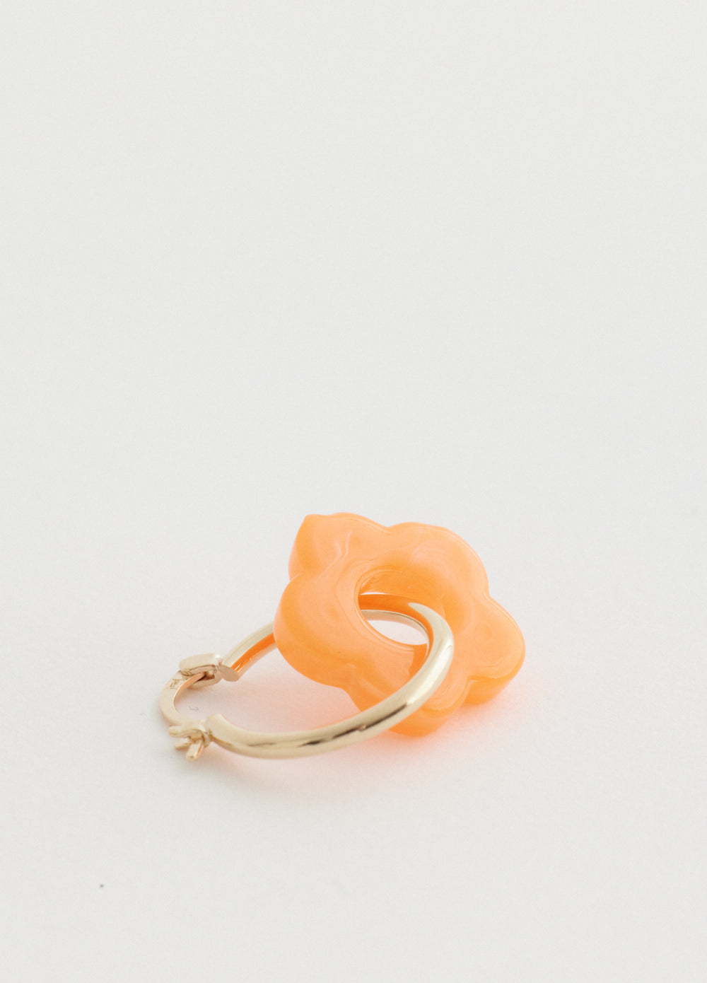Hoop And Flower Earring