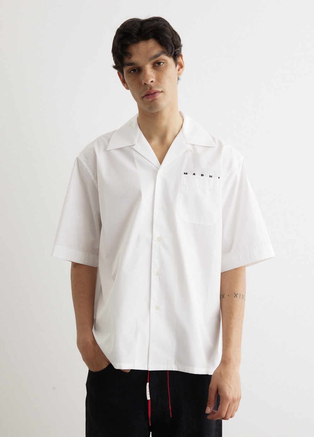 Logo Short-Sleeved Bowling Shirt