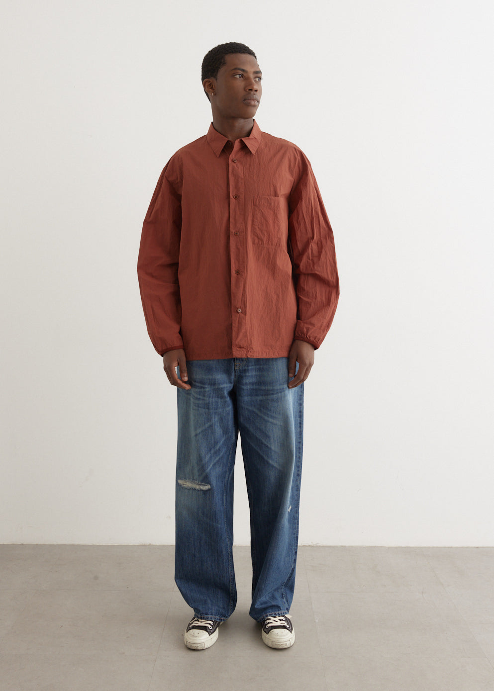 Garment-Dye Shirt Blouson