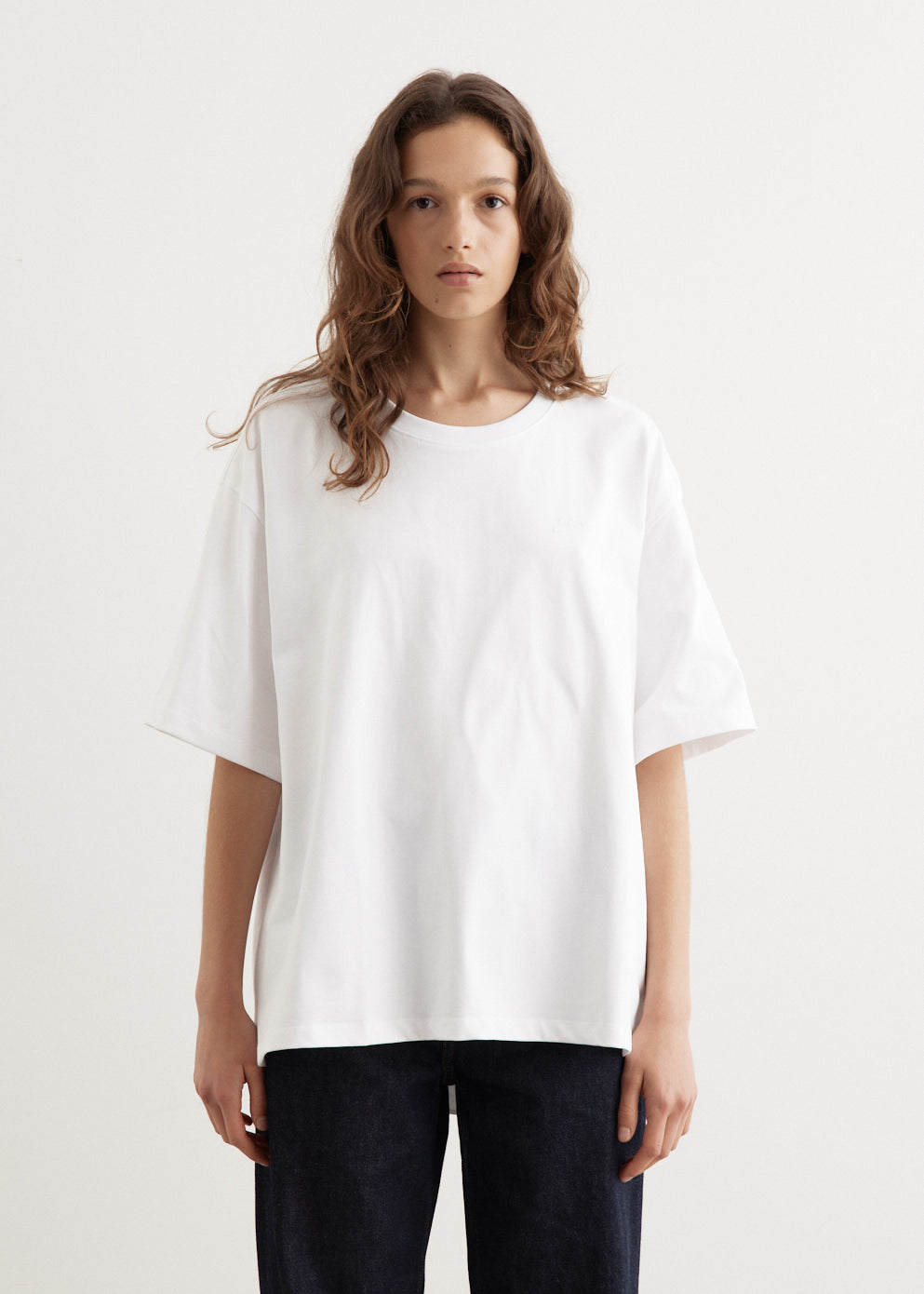 Drop Shoulder Open Back T-Shirt