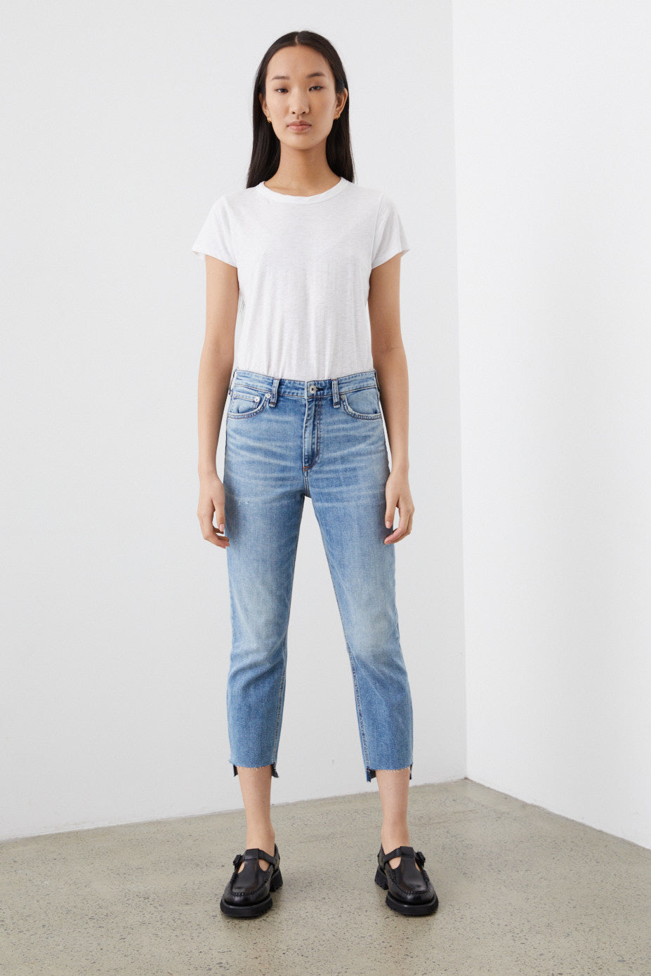 Nina High-Rise Shorty Cigarette Jeans